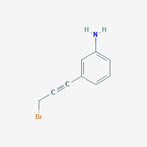 3-(3-Bromoprop-1-YN-1-YL)aniline