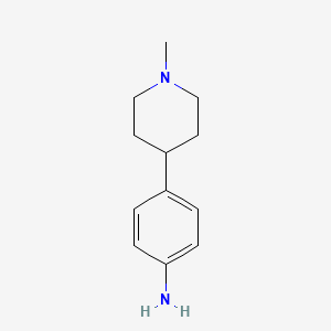 molecular formula C12H18N2 B1322011 4-(1-Methylpiperidin-4-yl)aniline CAS No. 454482-12-3