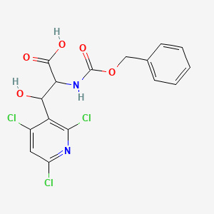 2-{[(Benzyloxy)carbonyl]amino}-3-hydroxy-3-(2,4,6-trichloropyridin-3-yl)propanoic acid