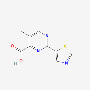 5-Methyl-2-(1,3-thiazol-5-yl)pyrimidine-4-carboxylic acid