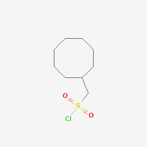 molecular formula C9H17ClO2S B13220166 Cyclooctylmethanesulfonyl chloride 