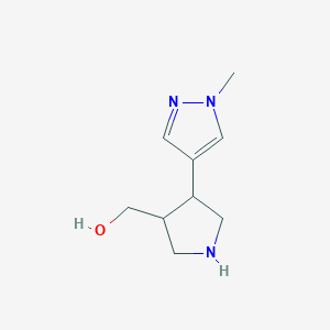 [4-(1-Methyl-1H-pyrazol-4-yl)pyrrolidin-3-yl]methanol