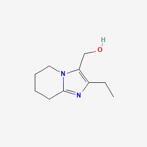 {2-ethyl-5H,6H,7H,8H-imidazo[1,2-a]pyridin-3-yl}methanol