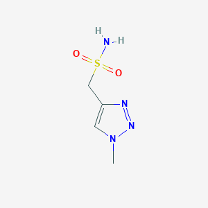 molecular formula C4H8N4O2S B13220237 (1-Methyl-1H-1,2,3-triazol-4-yl)methanesulfonamide 