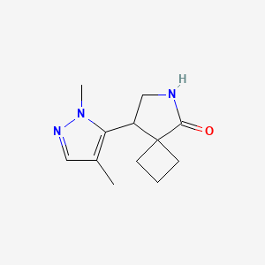 8-(1,4-Dimethyl-1H-pyrazol-5-yl)-6-azaspiro[3.4]octan-5-one