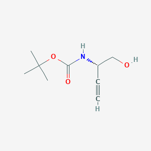 B1322027 (S)-Tert-butyl (1-hydroxybut-3-YN-2-YL)carbamate CAS No. 275388-05-1