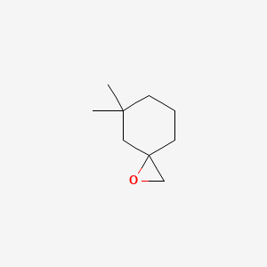 molecular formula C9H16O B13220277 5,5-Dimethyl-1-oxa-spiro[2.5]octane CAS No. 1340216-93-4