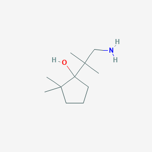 1-(1-Amino-2-methylpropan-2-YL)-2,2-dimethylcyclopentan-1-OL