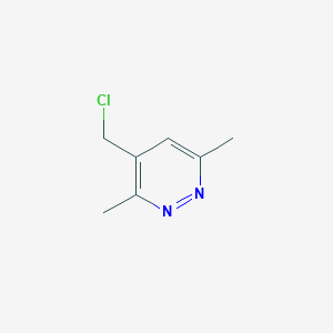 molecular formula C7H9ClN2 B13220301 4-(Chloromethyl)-3,6-dimethylpyridazine 