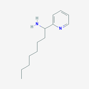 molecular formula C13H22N2 B13220317 1-(Pyridin-2-YL)octan-1-amine 