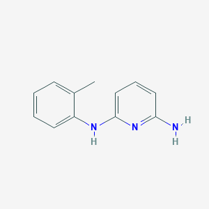 molecular formula C12H13N3 B13220366 2-N-(2-Methylphenyl)pyridine-2,6-diamine 