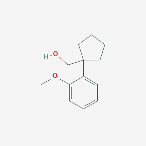 molecular formula C13H18O2 B13220376 [1-(2-Methoxyphenyl)cyclopentyl]methanol 