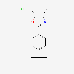 2-(4-tert-Butylphenyl)-5-(chloromethyl)-4-methyl-1,3-oxazole