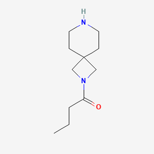 molecular formula C11H20N2O B13220399 1-{2,7-Diazaspiro[3.5]nonan-2-yl}butan-1-one 