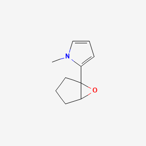 molecular formula C10H13NO B13220404 1-Methyl-2-{6-oxabicyclo[3.1.0]hexan-1-yl}-1H-pyrrole 