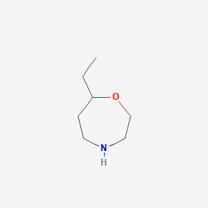 molecular formula C7H15NO B13220431 7-Ethyl-1,4-oxazepane 