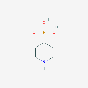 molecular formula C5H12NO3P B13220441 (Piperidin-4-yl)phosphonic acid 