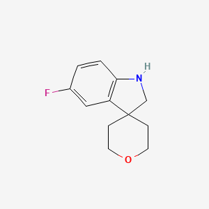 5-Fluoro-1,2-dihydrospiro[indole-3,4'-oxane]