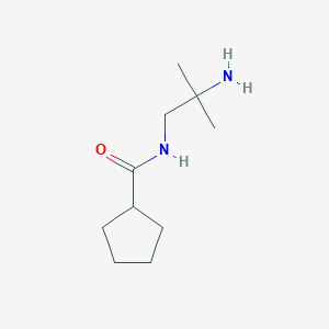 molecular formula C10H20N2O B13220533 N-(2-amino-2-methylpropyl)cyclopentanecarboxamide 