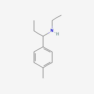 molecular formula C12H19N B13220556 Ethyl[1-(4-methylphenyl)propyl]amine 