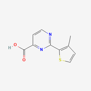 2-(3-Methylthiophen-2-yl)pyrimidine-4-carboxylic acid