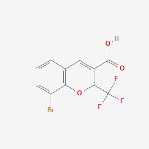 8-bromo-2-(trifluoromethyl)-2H-chromene-3-carboxylic acid