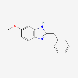 molecular formula C15H14N2O B1322068 2-苄基-5-甲氧基-1H-苯并[D]咪唑 CAS No. 40608-76-2