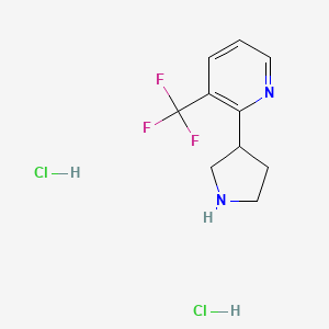 2-(Pyrrolidin-3-yl)-3-(trifluoromethyl)pyridine dihydrochloride