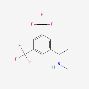 molecular formula C11H11F6N B1322077 1-(3,5-双(三氟甲基)苯基)-N-甲基乙胺 CAS No. 290297-43-7