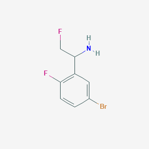 1-(5-Bromo-2-fluorophenyl)-2-fluoroethan-1-amine