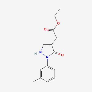 Ethyl 2-[2-(3-methylphenyl)-3-oxo-2,3-dihydro-1H-pyrazol-4-yl]acetate