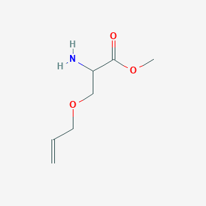 molecular formula C7H13NO3 B13220845 Methyl 2-amino-3-(prop-2-en-1-yloxy)propanoate 