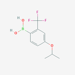 molecular formula C10H12BF3O3 B1322086 4-异丙氧基-2-(三氟甲基)苯硼酸 CAS No. 313545-40-3