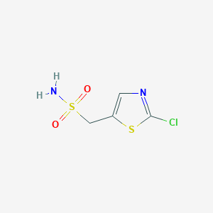 molecular formula C4H5ClN2O2S2 B13220883 (2-Chloro-1,3-thiazol-5-yl)methanesulfonamide 