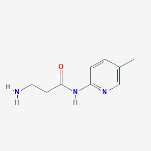 molecular formula C9H13N3O B13220897 3-amino-N-(5-methylpyridin-2-yl)propanamide 