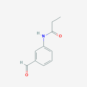 molecular formula C10H11NO2 B13220908 N-(3-formylphenyl)propanamide 