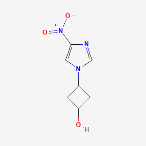 molecular formula C7H9N3O3 B1322092 3-(4-nitro-1H-imidazol-1-yl)cyclobutanol CAS No. 716316-17-5