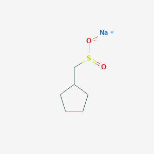 molecular formula C6H11NaO2S B13220923 Sodium cyclopentylmethanesulfinate 