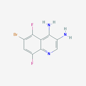 6-Bromo-5,8-difluoroquinoline-3,4-diamine