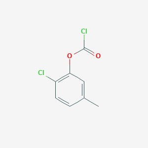 molecular formula C8H6Cl2O2 B13220929 2-Chloro-5-methylphenyl chloroformate CAS No. 35928-83-7