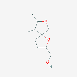 {8,9-Dimethyl-1,7-dioxaspiro[4.4]nonan-2-yl}methanol