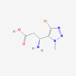 (3R)-3-Amino-3-(4-bromo-1-methyl-1H-1,2,3-triazol-5-yl)propanoic acid