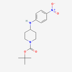 molecular formula C16H23N3O4 B1322100 叔丁基 4-(4-硝基苯胺基)四氢-1(2H)-吡啶甲酸酯 CAS No. 333986-61-1