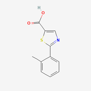 molecular formula C11H9NO2S B13221003 2-o-Tolyl-thiazole-5-carboxylic acid 