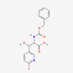 2-{[(Benzyloxy)carbonyl]amino}-3-(6-fluoropyridin-3-yl)-3-hydroxypropanoic acid