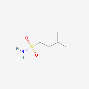 molecular formula C6H15NO2S B13221038 2,3-Dimethylbutane-1-sulfonamide 