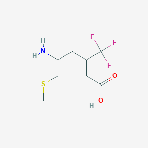 5-Amino-6-(methylsulfanyl)-3-(trifluoromethyl)hexanoic acid