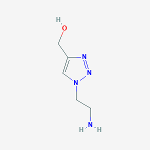 molecular formula C5H10N4O B13221197 (1-(2-Aminoethyl)-1h-1,2,3-triazol-4-yl)methanol 