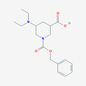 1-[(Benzyloxy)carbonyl]-5-(diethylamino)piperidine-3-carboxylic acid