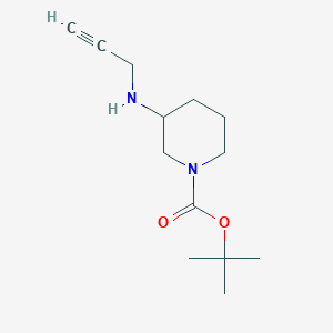 molecular formula C13H22N2O2 B13221231 Tert-butyl3-(prop-2-ynylamino)piperidine-1-carboxylate 